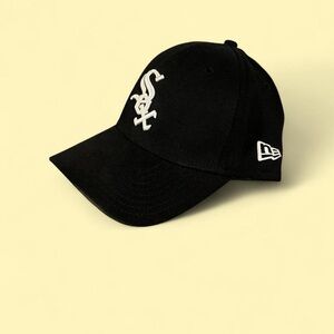 New Era Black Cap with White Sox Embroidered Logo